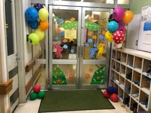 こども医療センターのバルーン装飾